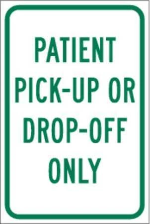 Brady 115632 Pickup & Dropoff Only Sign,18" X 12, 115632