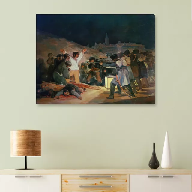 WANDKINGS Leinwandbild Francisco José de Goya - "der dritte Mai 1808"