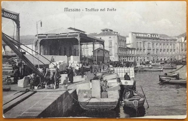 >>> Carte Postale - Neuve 1916 Messina Trafic Port - Tour De Mosto Venise