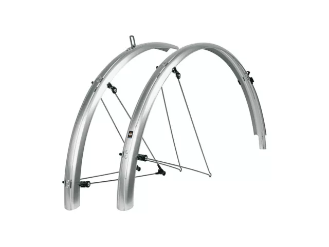 SKS Bluemels BASIC 45 Fahrrad-Schutzblech (Set) // 28" silber/schwarz