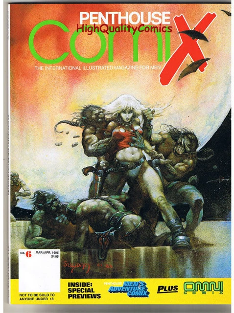 PENTHOUSE COMIX #6, Arthur Suydam, 1995, Morrow, Beachum, NM