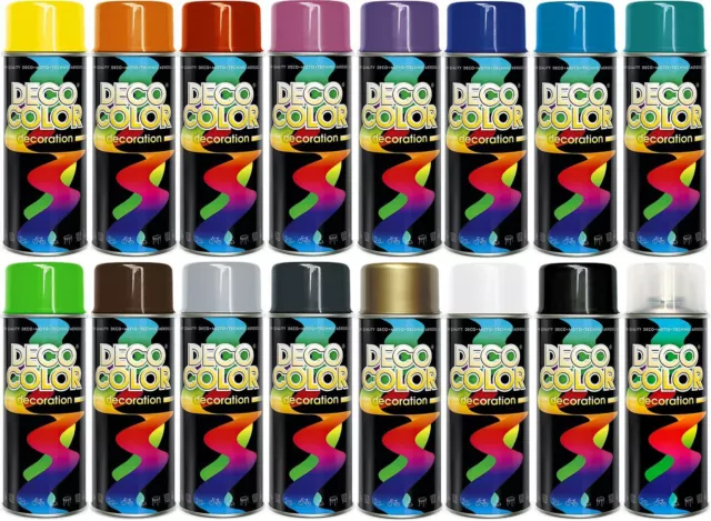 Deco Color Lackspray Sprühdose Spraydose RAL Farbe wählbar 400ml