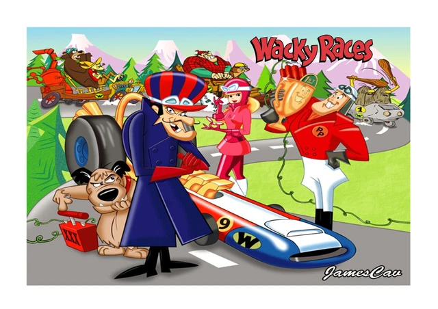 Spillette Smaltate (enamel Pins) Di Wacky Races: Dick Dastardly E Muttley, Anni '70, Brooches