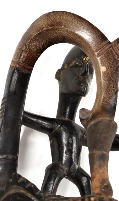 Guro Yaure Portrait Mask With Figure Cote d'Ivoire African Art 3