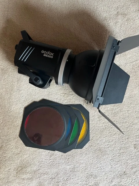 Lámpara de luz estroboscópica de estudio Godox MS300 300WS monolluz ligera con extras