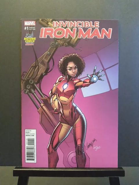 Invincible Iron Man #1 Nm+/M 9.8  J Scott Campbell Midtown Riri Willams Variant