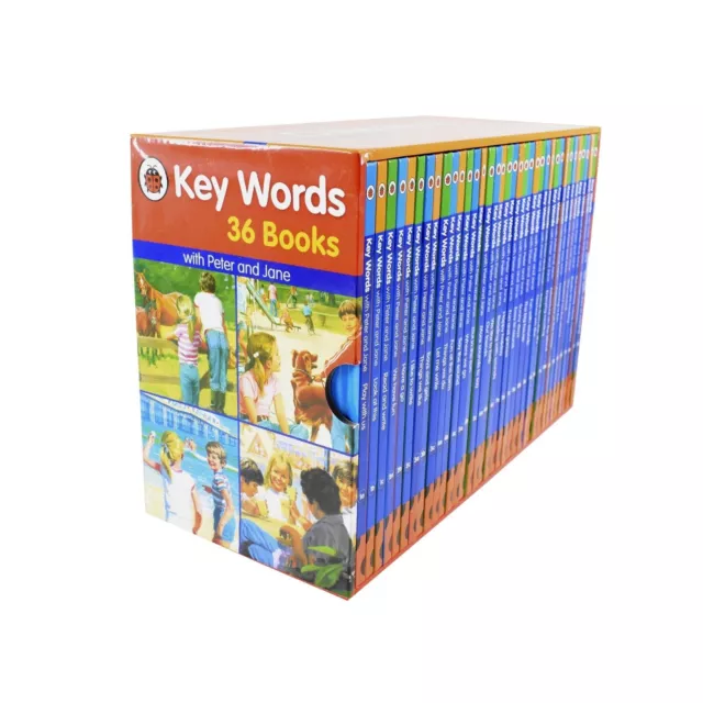 LADYBIRD KEY WORDS with Peter and Jane 36 Book Box Set - Ages 5-7 ...