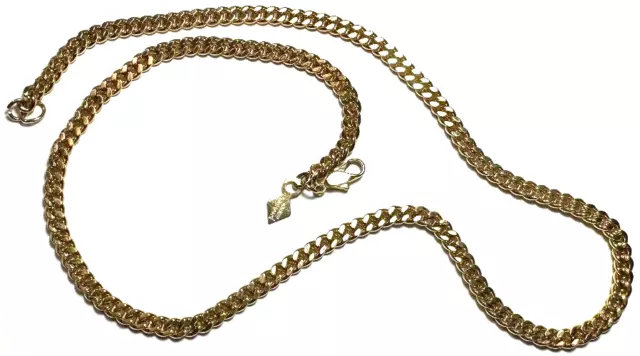 Vintage Jewelry Necklace SIGNED SARAH COVENTRY Gold Tone Chain Link Chunky 27