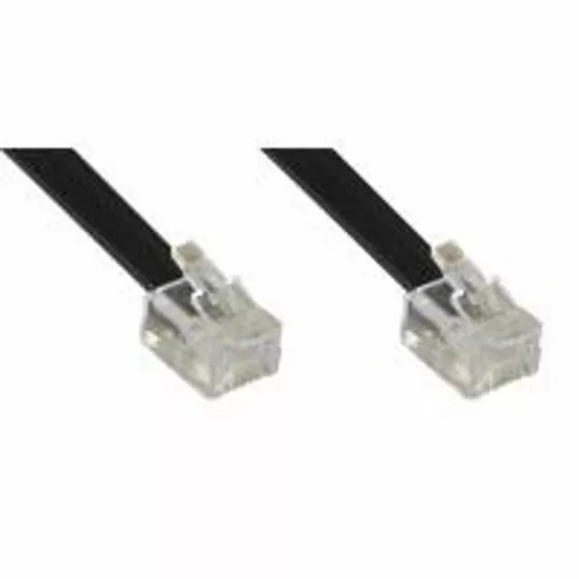 InLine® Telefonkabel RJ12, Stecker / Stecker, Modularkabel, 6adrig, 6P6C 0,5-20m