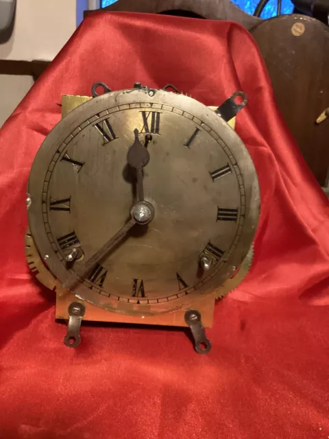 Antique clock movement Wml Gilbert Clock Co USA  Striking With 14 Cm Dial