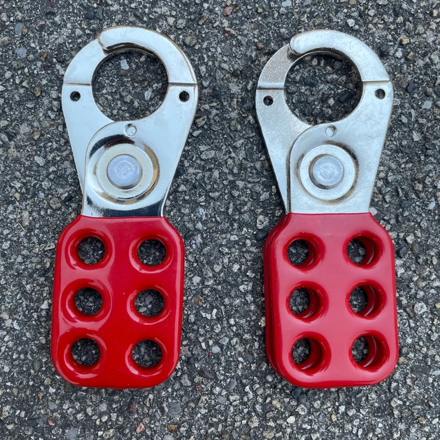 Lot of 2 Safety Series 1" Jaw Steel Lockout Hasps Free Shipping