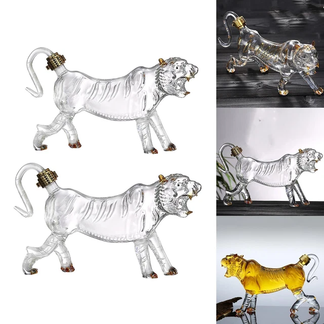 1 Pièce Décanteur Verre TIGRES En Forme Barware Outils de Divertissement