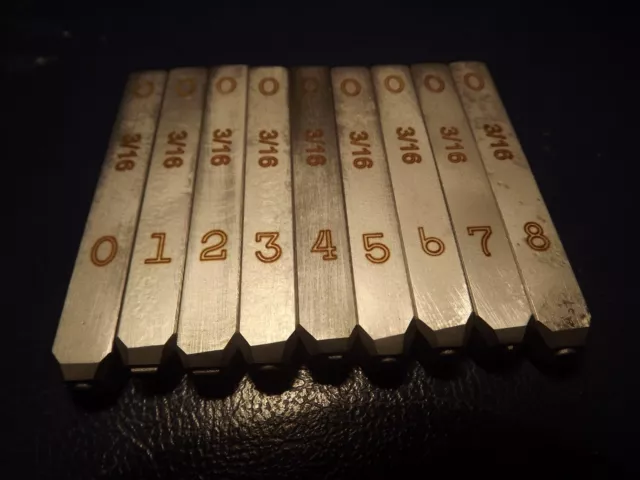 6MM 1/4 36PCS Letter & Number Stamp Punch Set for Imprinting
