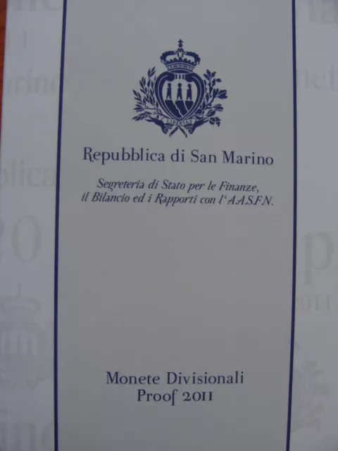 KMS San Marino 2011, Prof. in astuccio originale, edizione piccola, 7500 pezzi