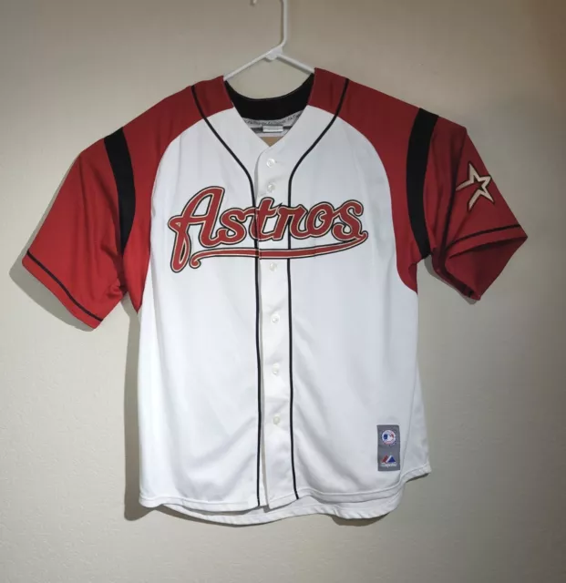 Majestic Houston Astros MLB Craig Biggio Vintage Tequila Sunrise Jersey