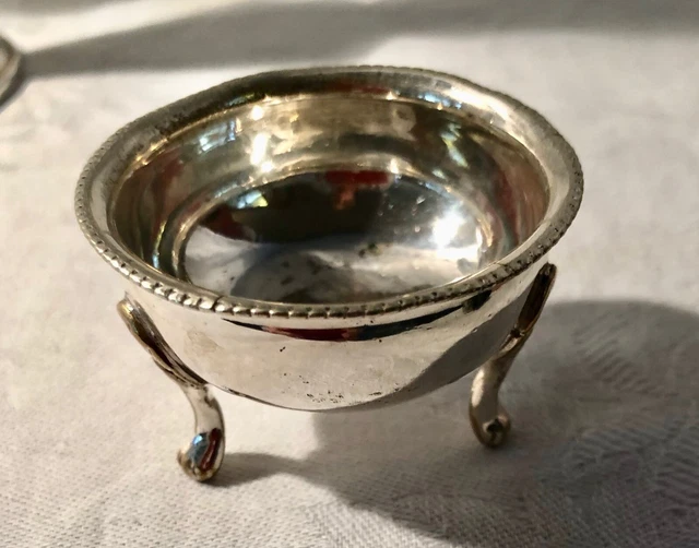 Antique Silver Plated  European Salt Cellar