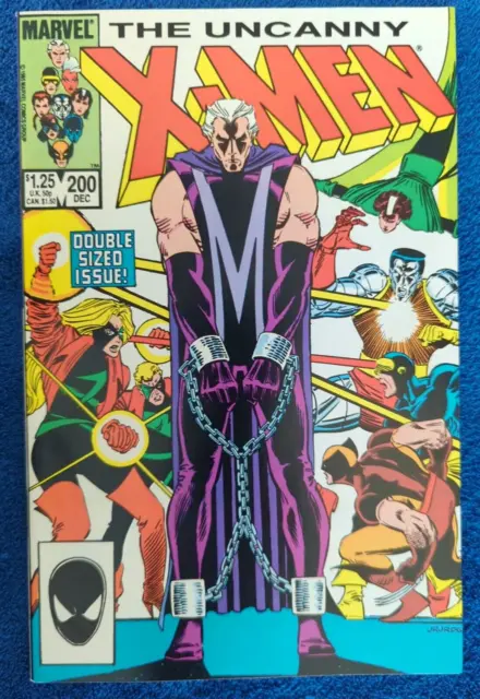 Uncanny X-Men #200. Marvel, 1985. Trial Of Magneto! Prof X Quits! 9.6 Near Mint+