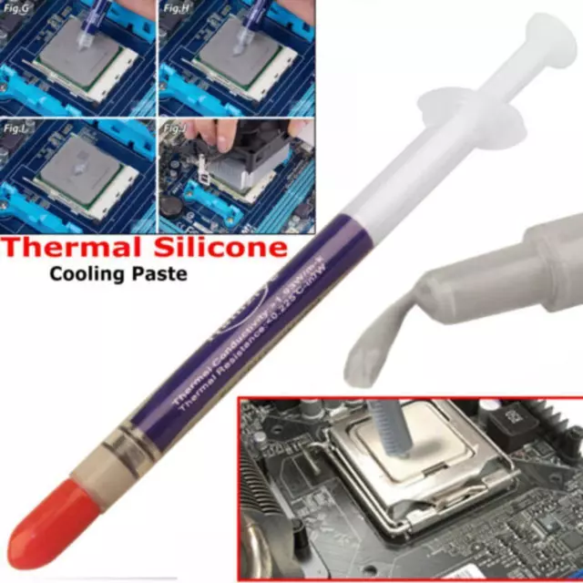 Silicone Thermal Compound Cooling Paste Grease Syringe For PC New