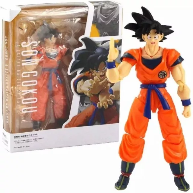NEW Son Goku A Saiyan Raised On Earth Dragon Ball Z SHF Action Figure Toy Gift
