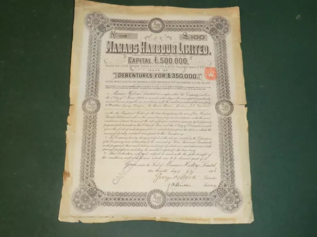 Vintage share certificate (D341)