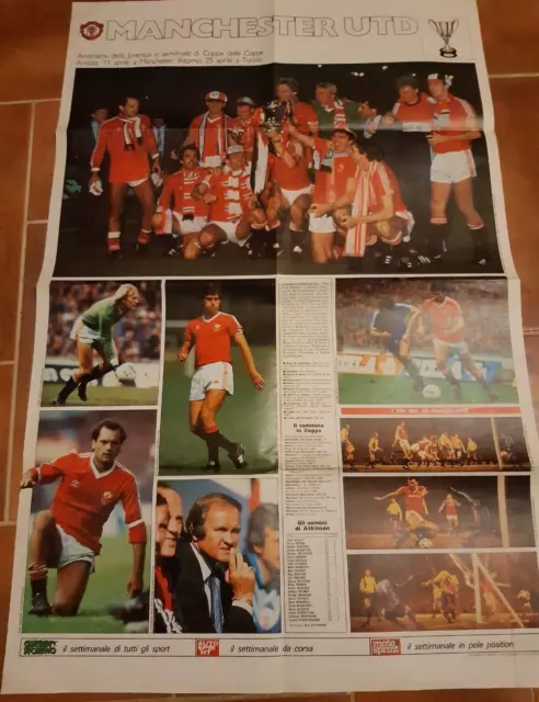 Manchester United / Dundee Utd. 1984 Maxi Double Guerin Sports Poster