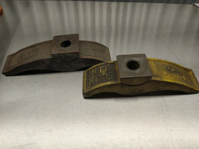 2 James Morton 750 RITE HITE Machine Hold Down Clamps T-Slot Table 9" X 2 1/8"
