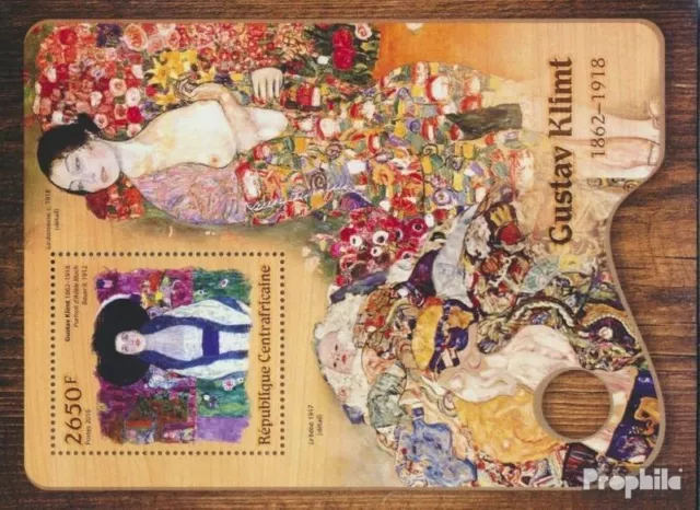Africa centrale Repubblica Block 1525 (completa. edizione) MNH 2016 Gustav Klimt