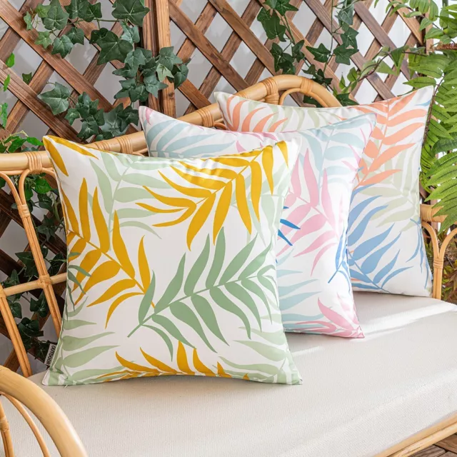 Luxus Outdoor Kissenbezüge wasserdicht tropisch Palmblatt IKEA 50x50cm