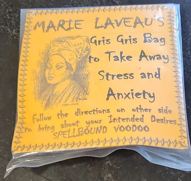1990s Marie Laveaus House Of SPELLBOUND Voodoo Gris Bag Take Away Stress Anxiety