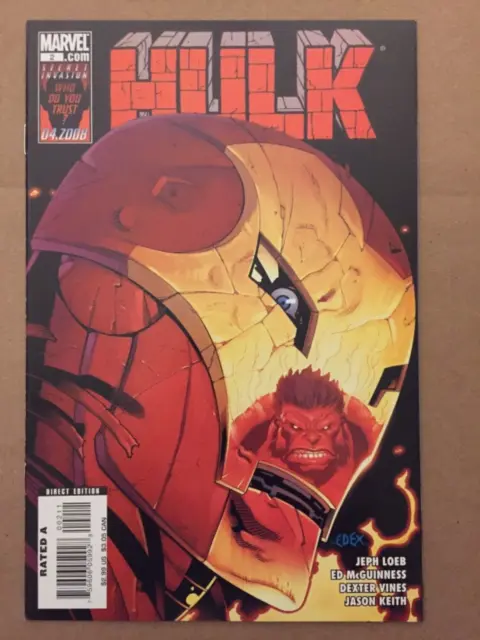 Hulk #2 1st Full Red Hulk and A-Bomb (Marvel 2008) NM comic book Loeb McGuinness