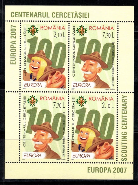 Rumänien 2007 Mi. Bl. 396 Block 100% Postfrisch Europa cept, Scout
