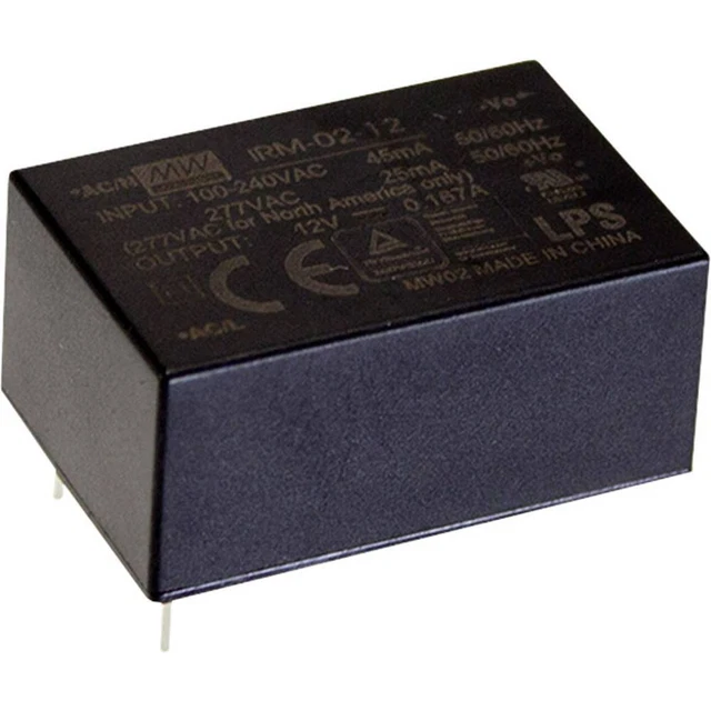 Mean Well IRM-02-12 Alimentation CA/CC pour circuits imprimés 12 V/DC 167 mA 2