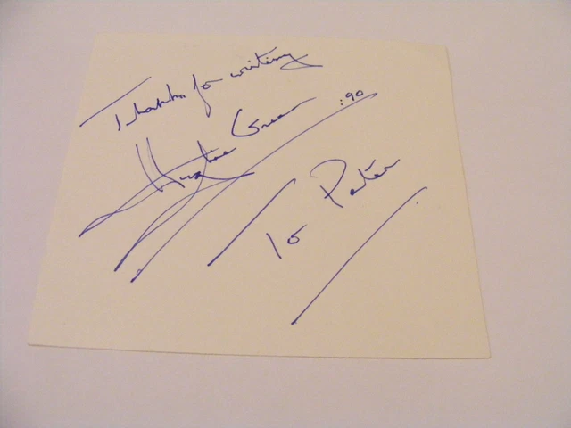 HUGHIE GREEN  Signed Card Autograph TV  Presenter Game Shows Opportunity Knocks