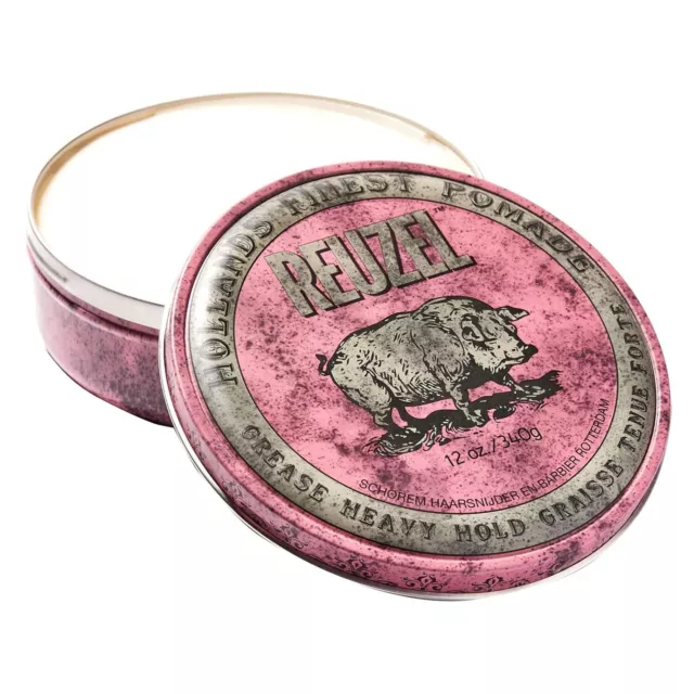 Reuzel Pink Grease Heavy Hold Pomade, Hair Holding Wax For Men, 340 g