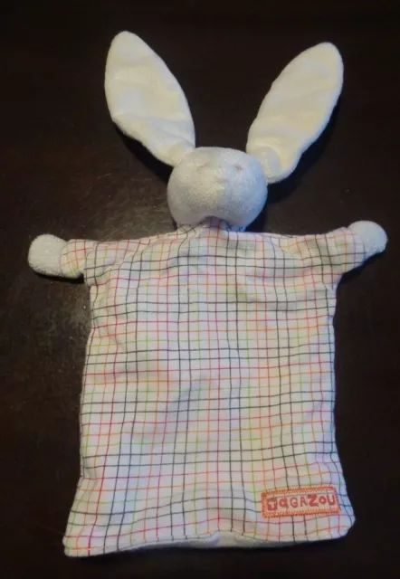 T2G / doudou lapin blanc marionnette TAGAZOU SERGENT MAJOR