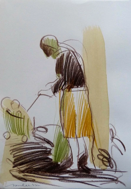 Frnk Lewis Emnuel - Portrit d'rchizobld Hrtrick - dessin à l