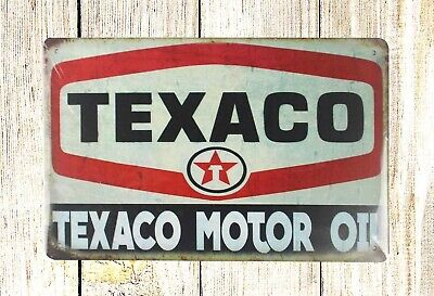 Texaco motor oil garage mancave tin metal sign bar club made