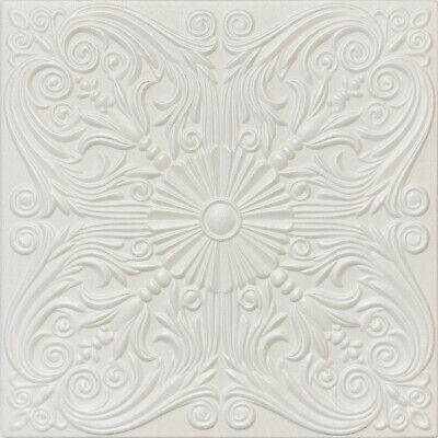 Decor Ceiling Tile R39 Victorian Glue-up Foam 20"X20" Plain White Big SALE