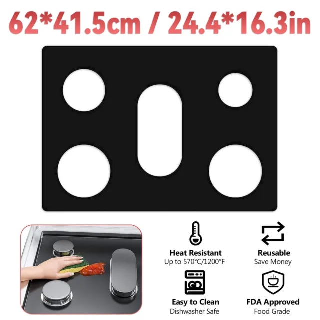 Stove Top Cover Stainless Steel Gas Stove Top Burner Protective Cover  Bracket