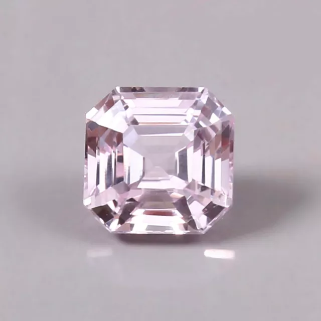 Natural Flawless Mozambique Pink Morganite Asscher Cut Loose Gemstone 6.40 Ct