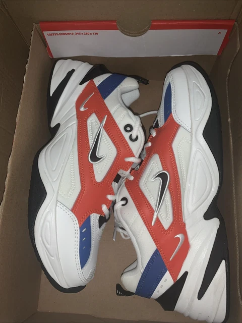 NIKE M2K TEKNO White Team Orange Size 7.5 58.80 PicClick UK