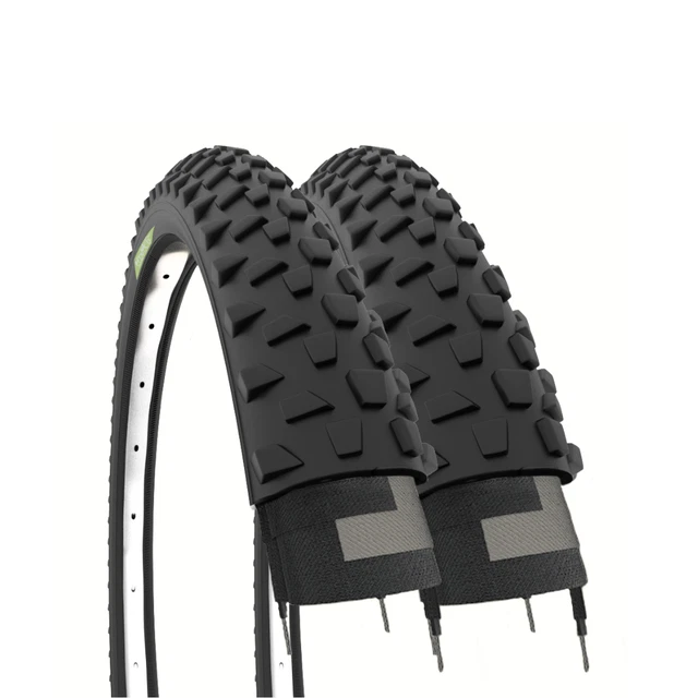 2 Copertoni 26x1.50 + Camere D'Aria Slick Neri Per MTB, City Bike E Trekking - Kit Completo - Foto 6