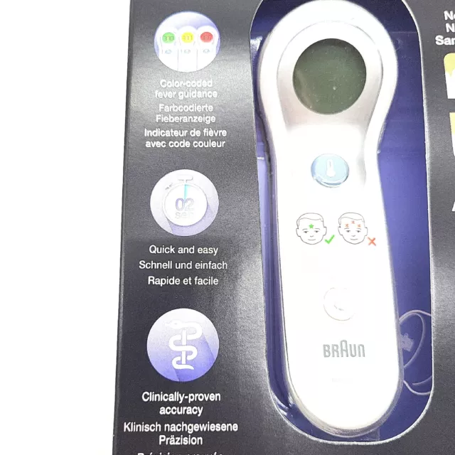 Braun Sensian 5 Berührungsloses Stirnthermometer Digital Medical Zuhause Schnell