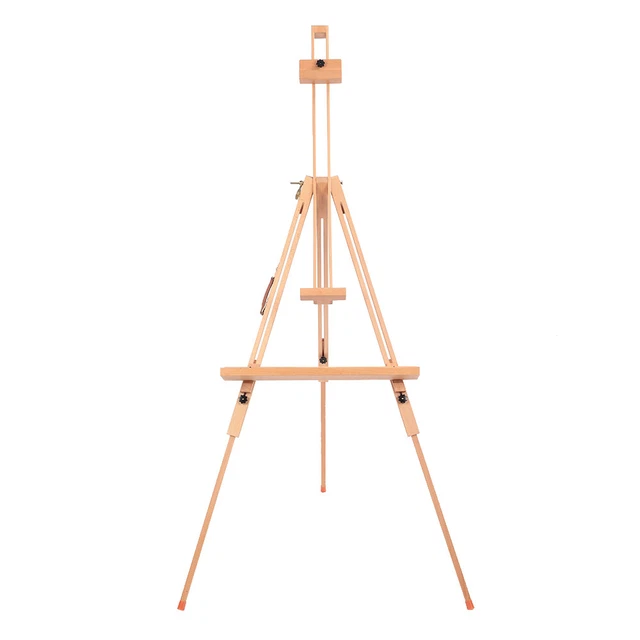 Portable Beechwood Triangle Easel for Art Display or Presentations