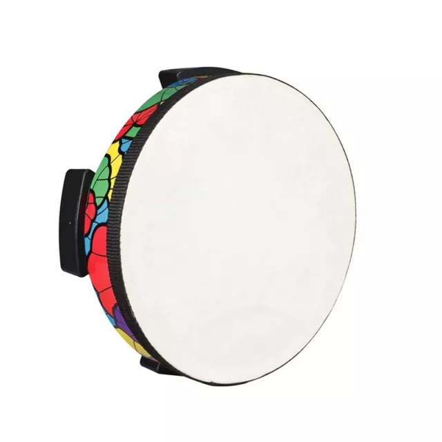 Ground Drum Sheepskin Applique Tambourine Hand-Held Percussion Instrument4008