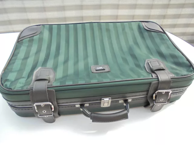 70er Jahre Koffer Tasche Design Paolo Pellato grün TRUE VINTAGE  2 Schlüssel TOP