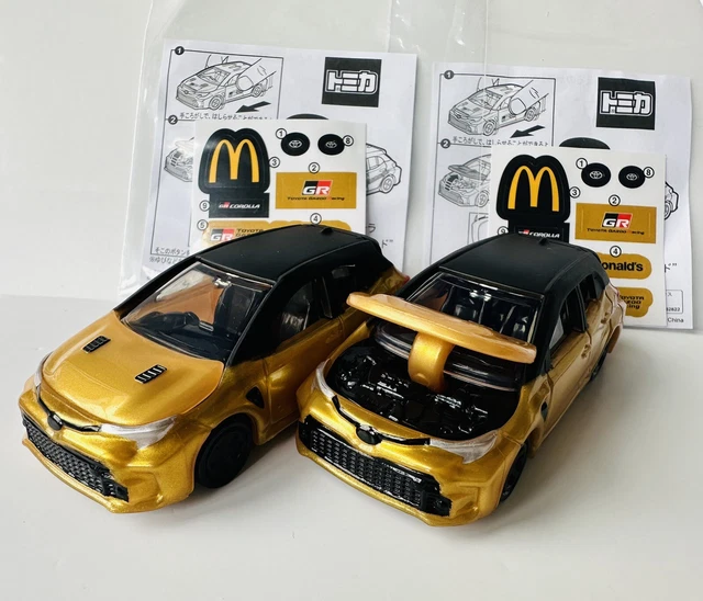 MCDONALD TOYOTA GR COROLLA GOLD 2024 Tomica Happy Meal Toy Japan Limted