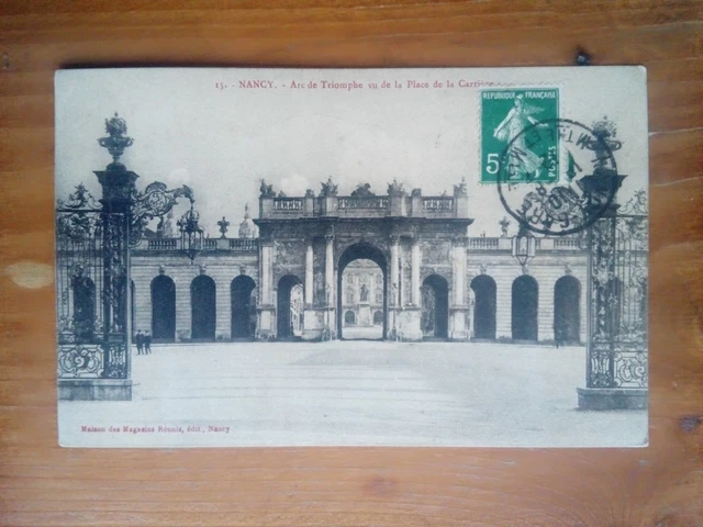 Cpa 54 NANCY arc de triomphe vu de la place de la carrière