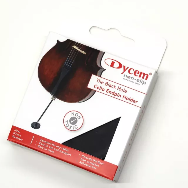 Stentor Dycem Black Hole Cello End Pinstopper Hover Your Mouse BlackHole Black 2