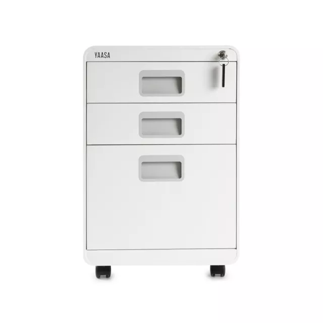 Yaasa File Cabinet - Rollcontainer - weiß